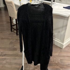 Long fuzzy cardigan